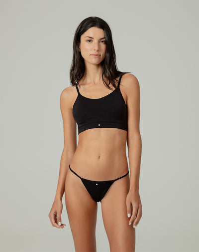 Panty tipo tanga seamless negro