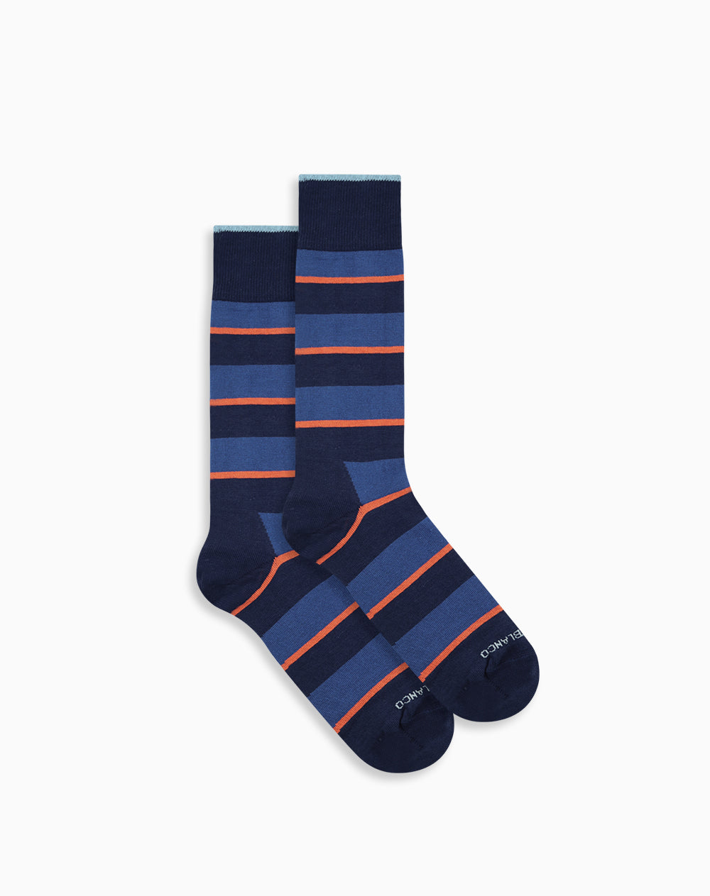 Medias largas azules rayas