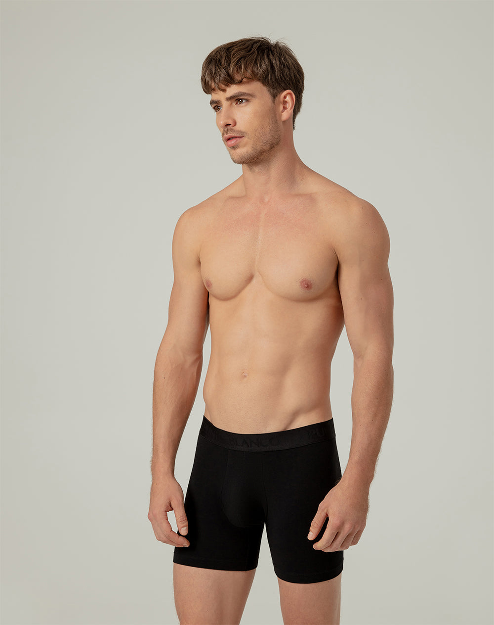 Bóxer medio panel amplio x3unds surtido