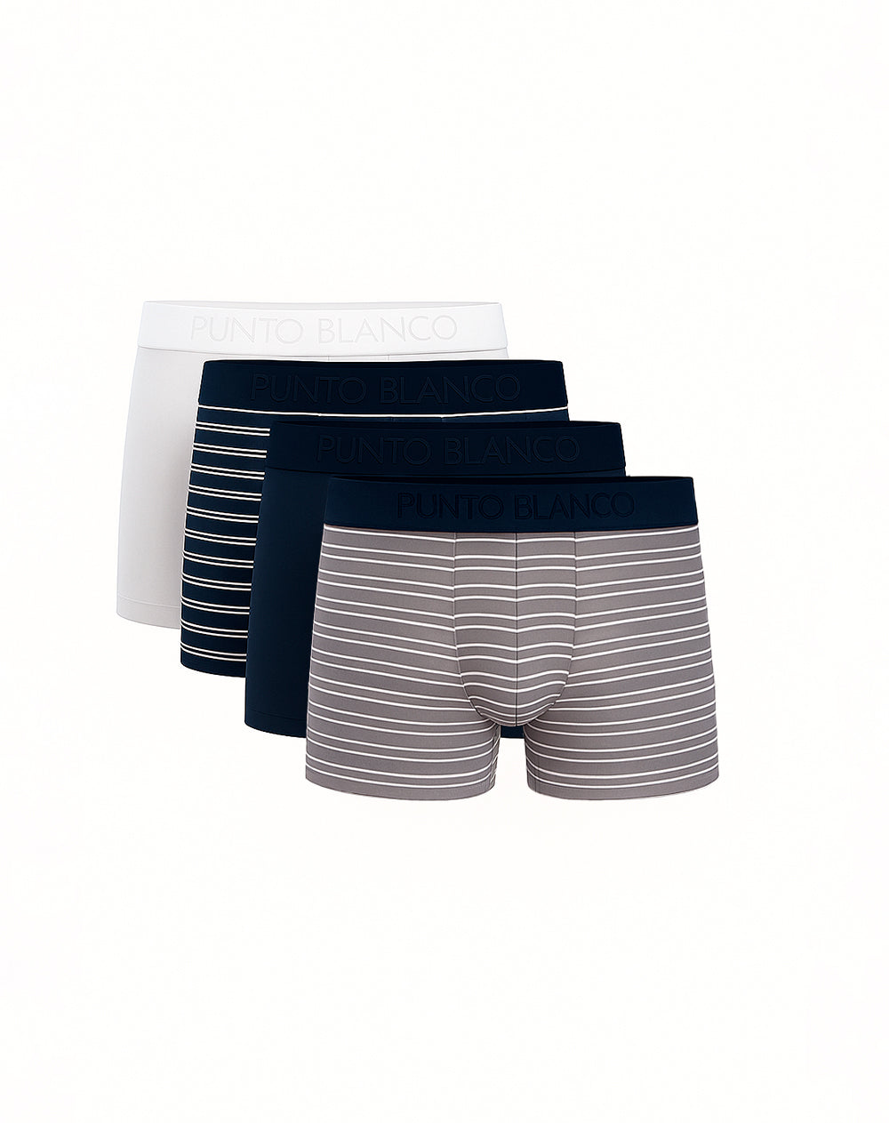 Bóxer medio panel amplio x4unds surtido