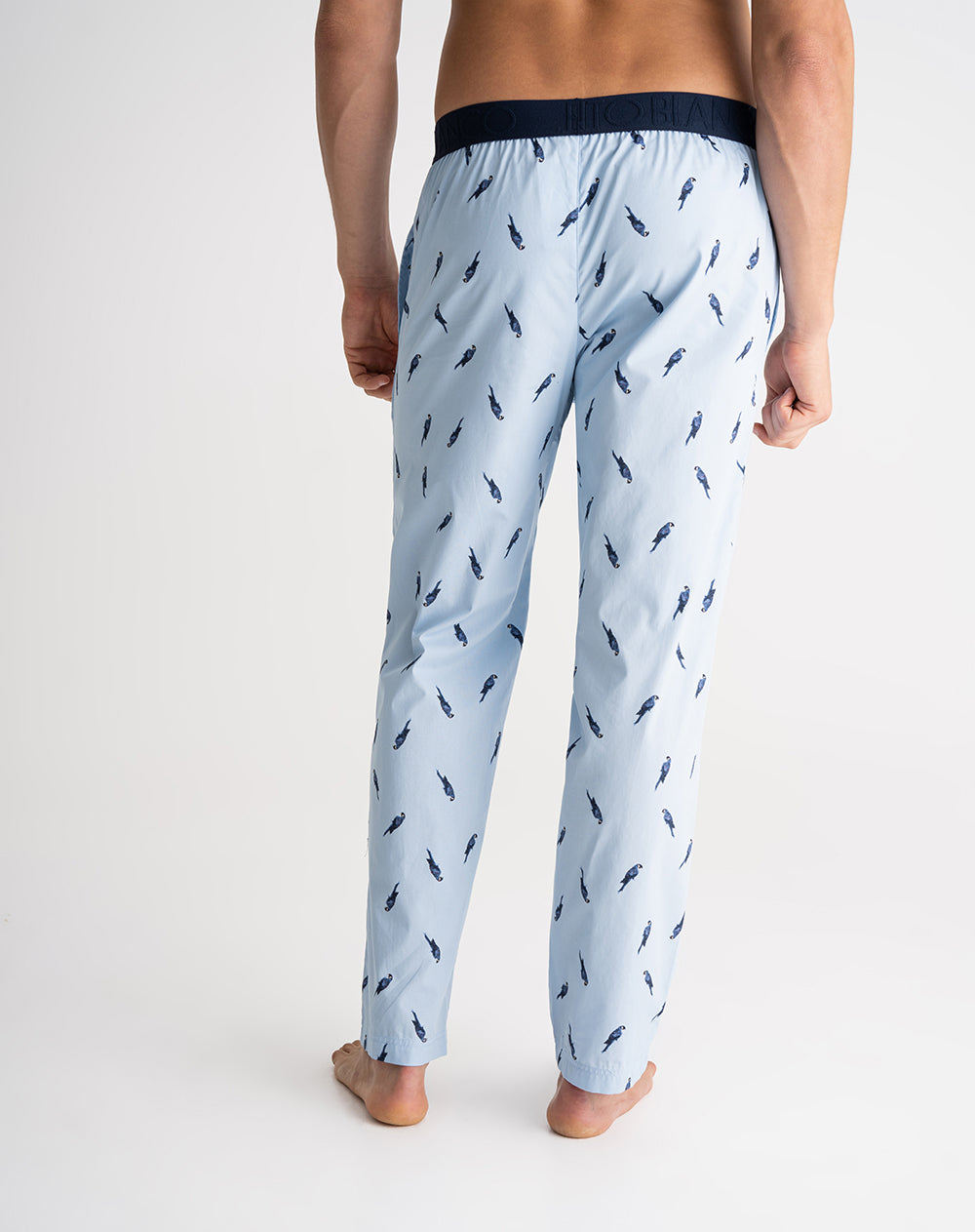Pantalón de pijama hombre algodón largo estampado