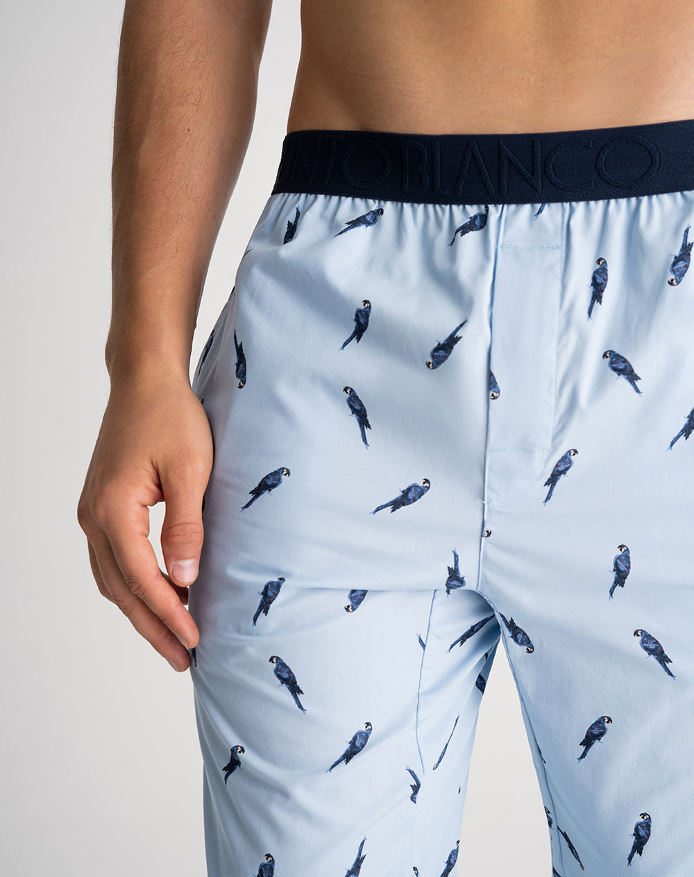 Pantalón de pijama hombre algodón largo estampado