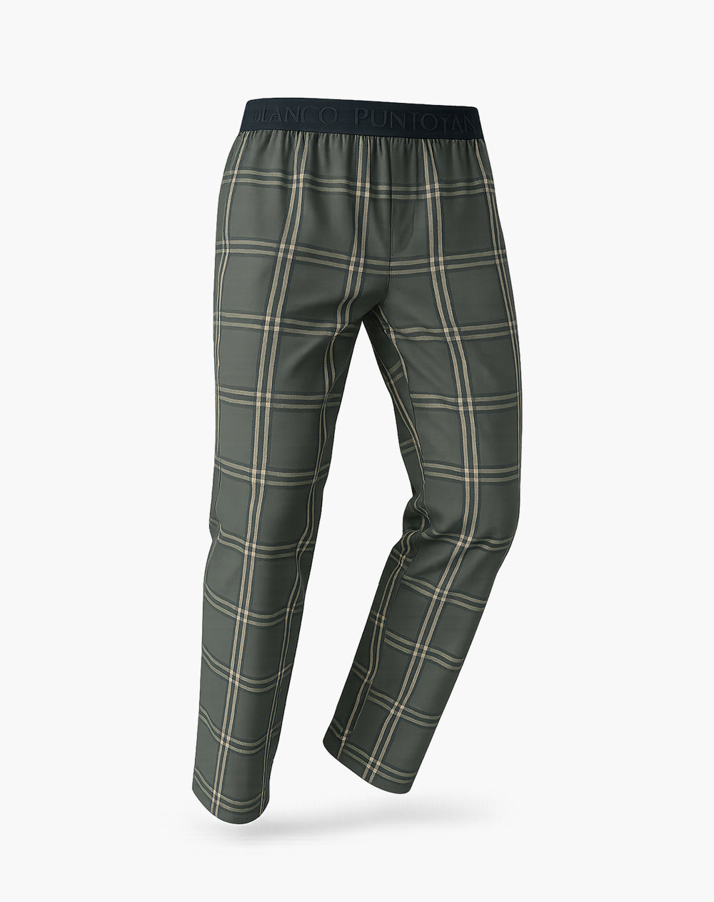 Pantalón de pijama hombre algodón largo cuadros