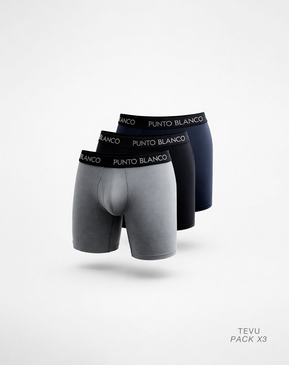 Bóxer deportivo largo microfibra x3unds surtido