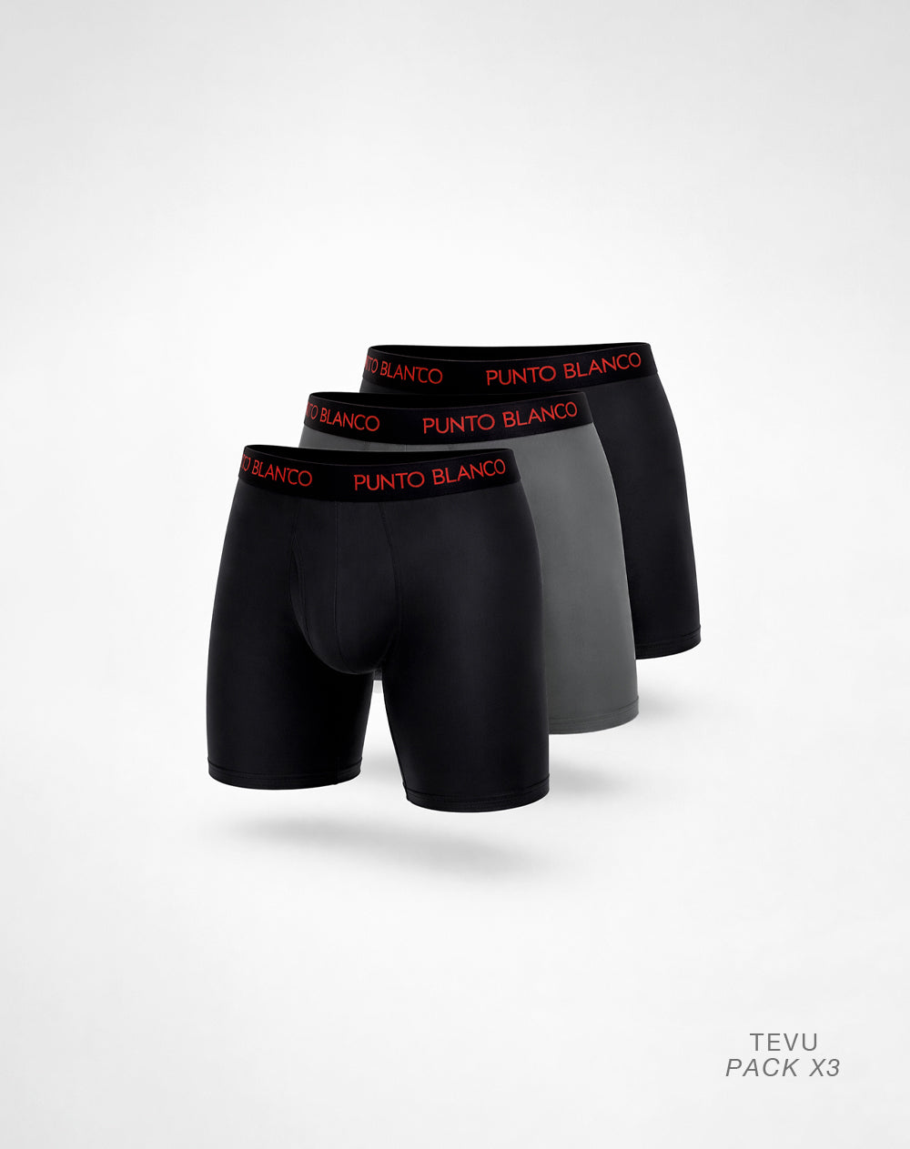 Bóxer deportivo largo microfibra x3unds surtido