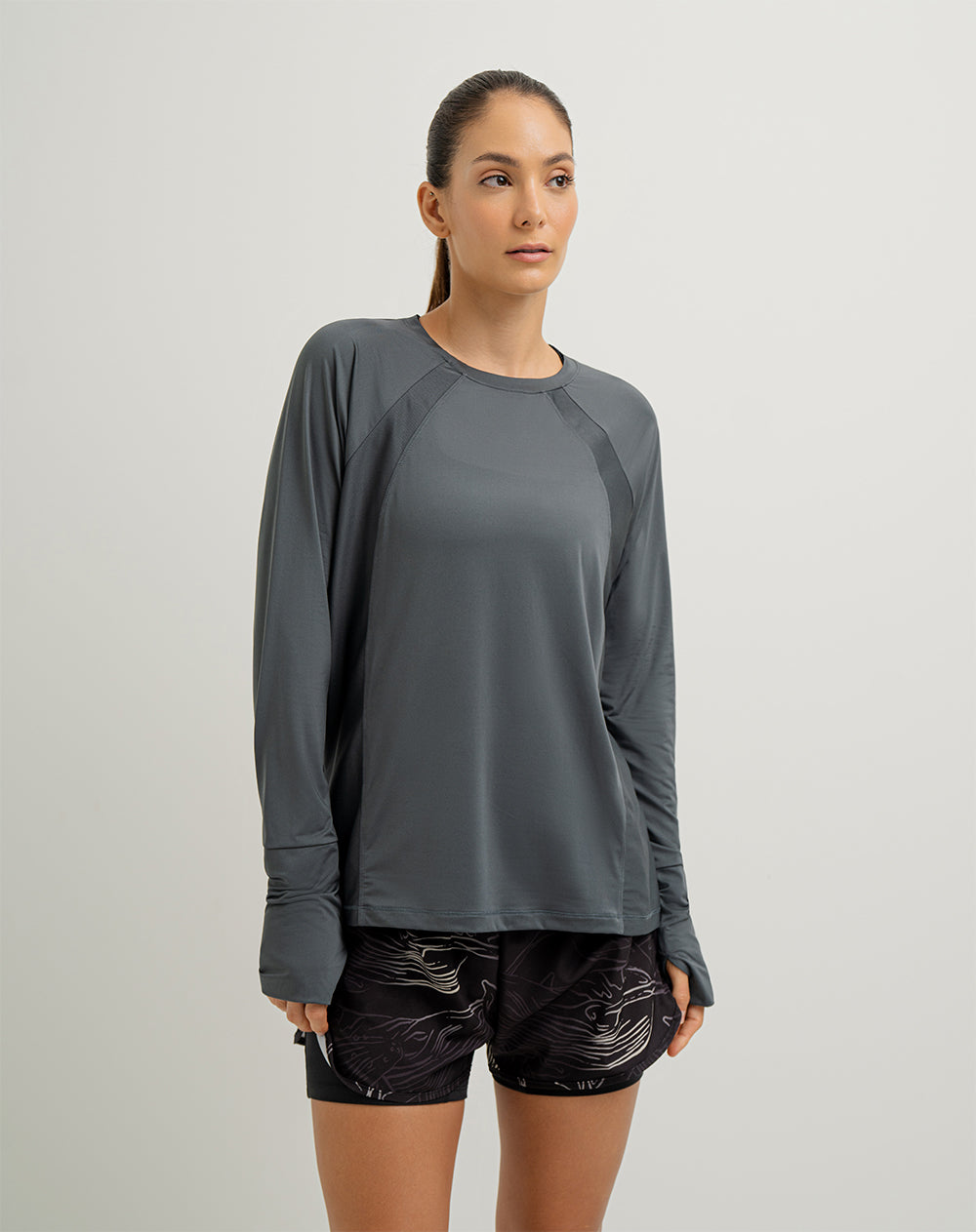 Camibuzo deportivo mujer control humedad gris