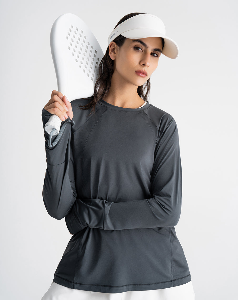 Camibuzo deportivo mujer control humedad gris