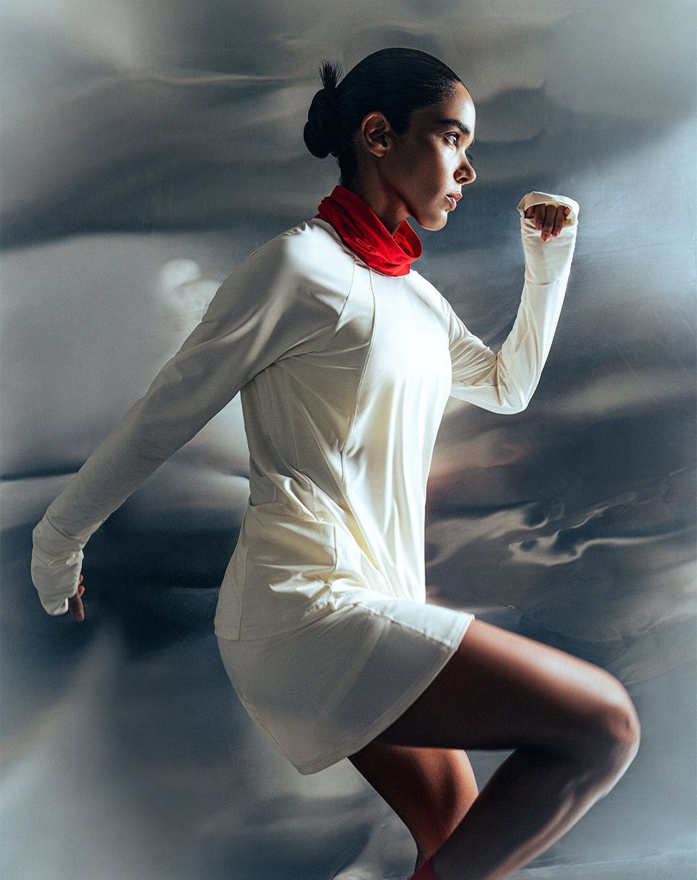 Camibuzo deportivo control humedad habano mujer