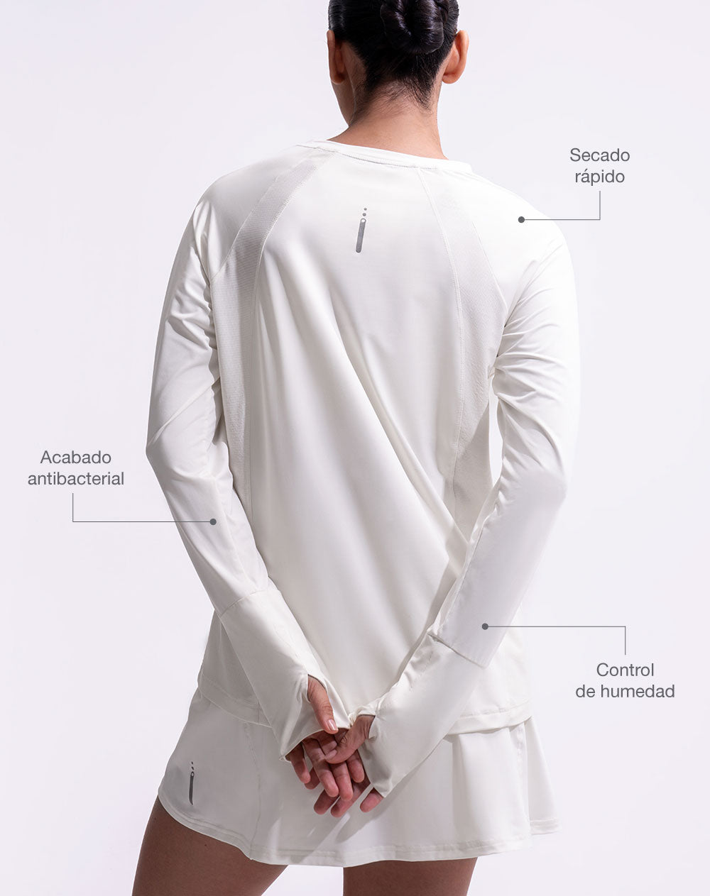 Camibuzo deportivo control humedad habano mujer