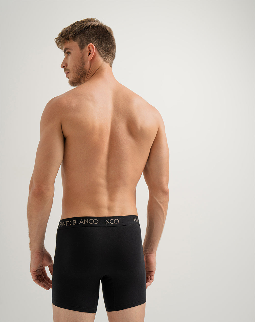 Bóxer medio panel amplio negro