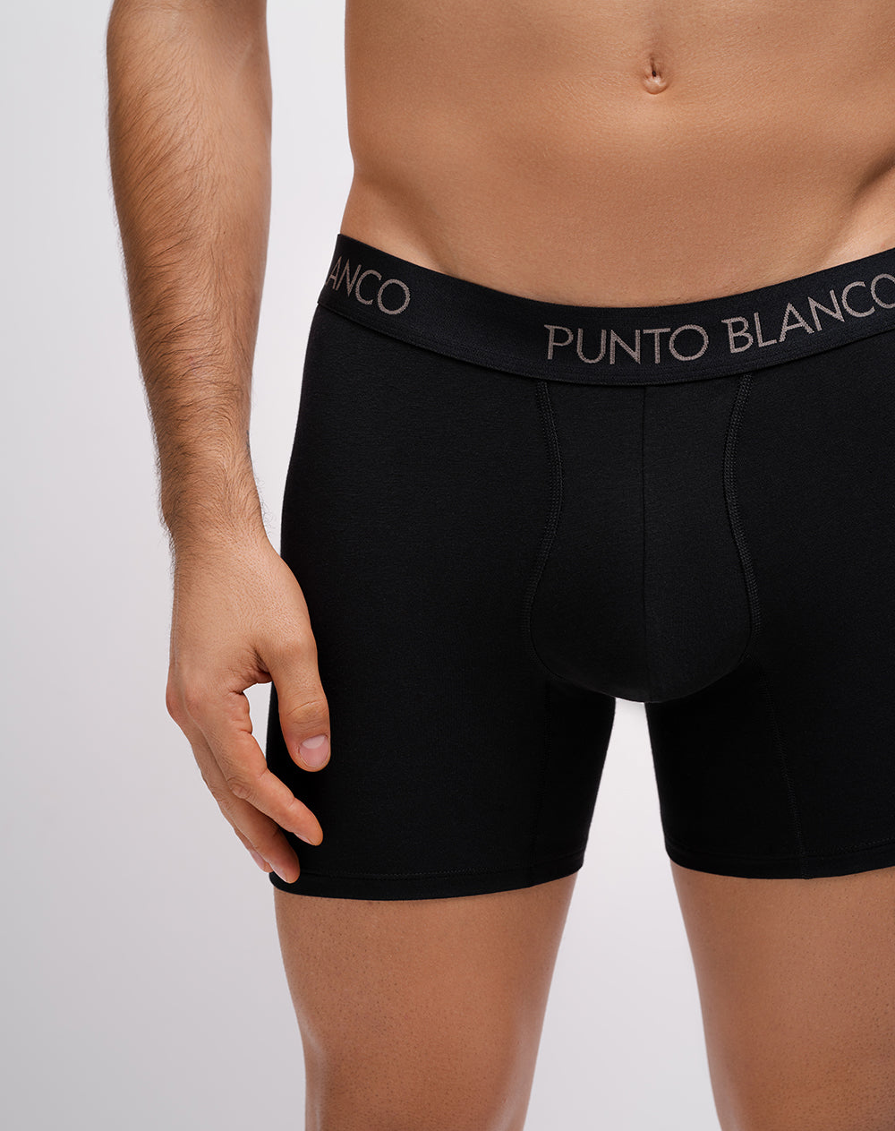 Bóxer medio panel amplio negro