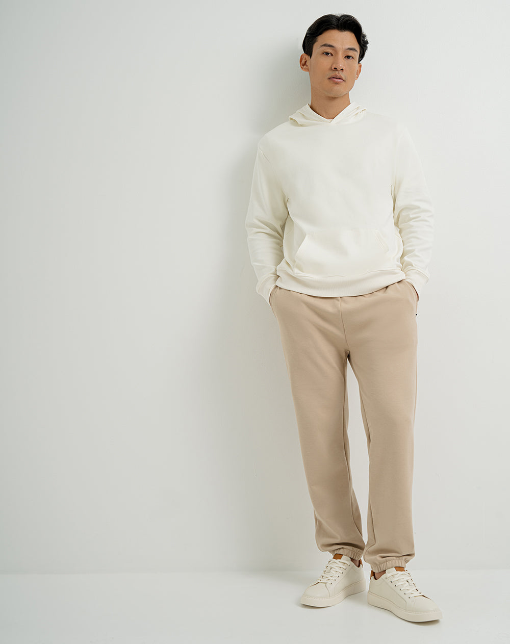 Buzo algodón crema hombre