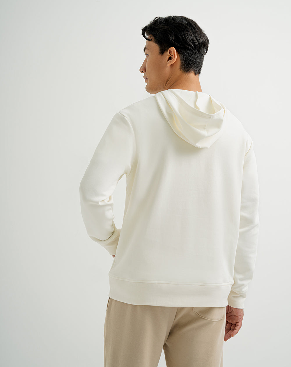 Buzo algodón crema hombre