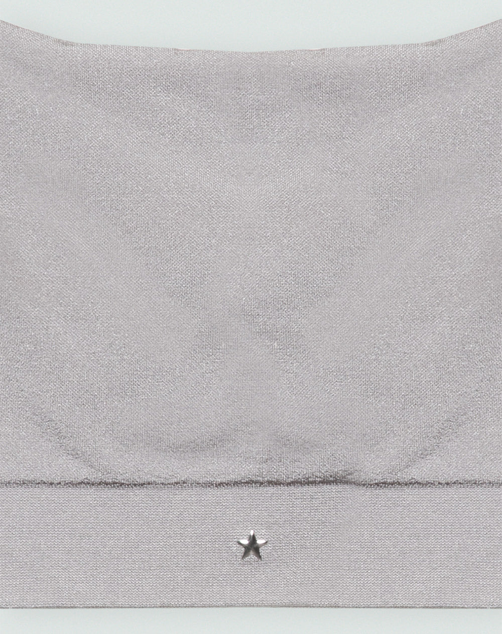 Top soporte alto seamless cargaderas dobles plateado