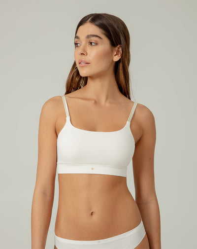 Top soporte medio seamless vainilla