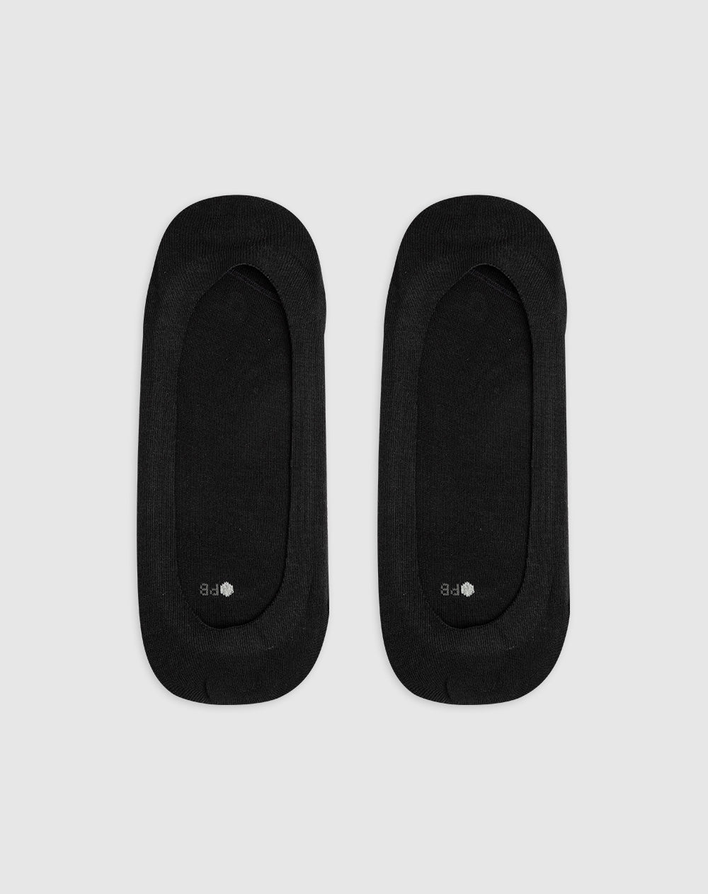 Medias mujer baleta borde con silicona pack x2 negro