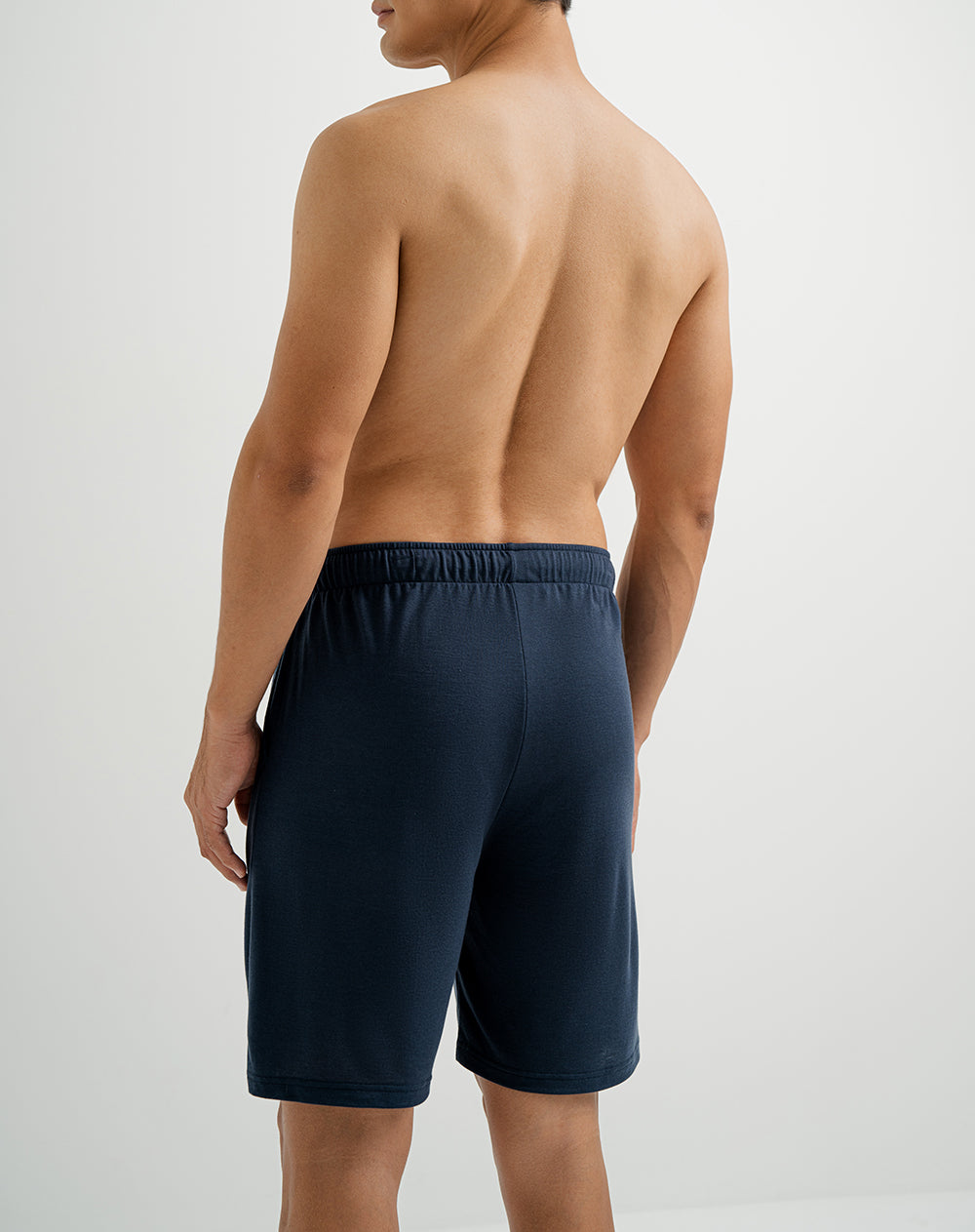Bermuda de pijama algodón azul hombre