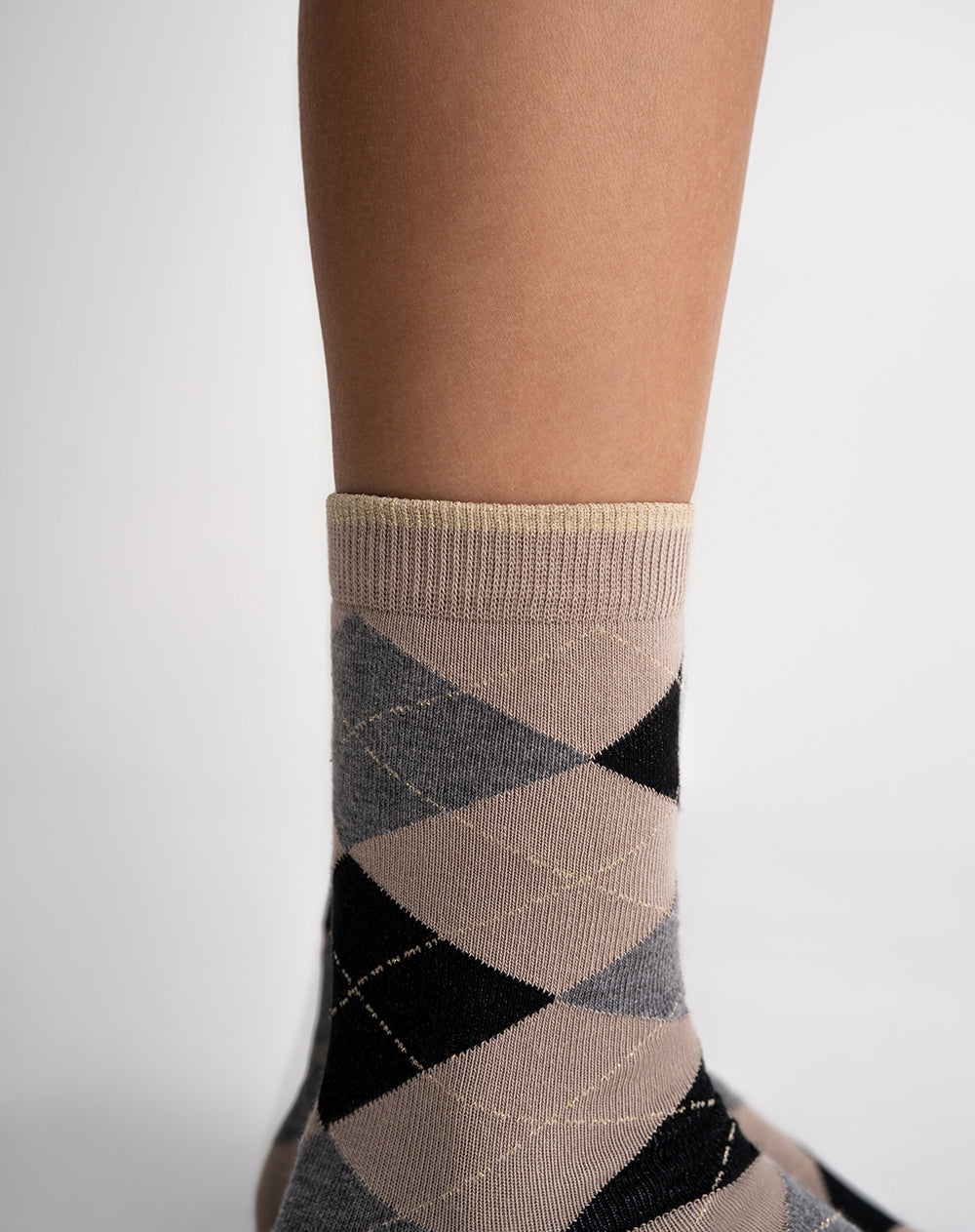 Medias mujer largas algodón rombos