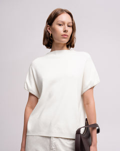 Camiseta regular tejido de punto habana mujer