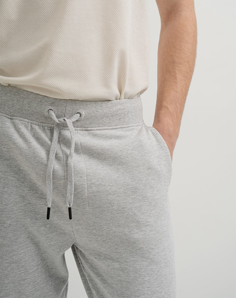 Jogger algodón regular gris hombre
