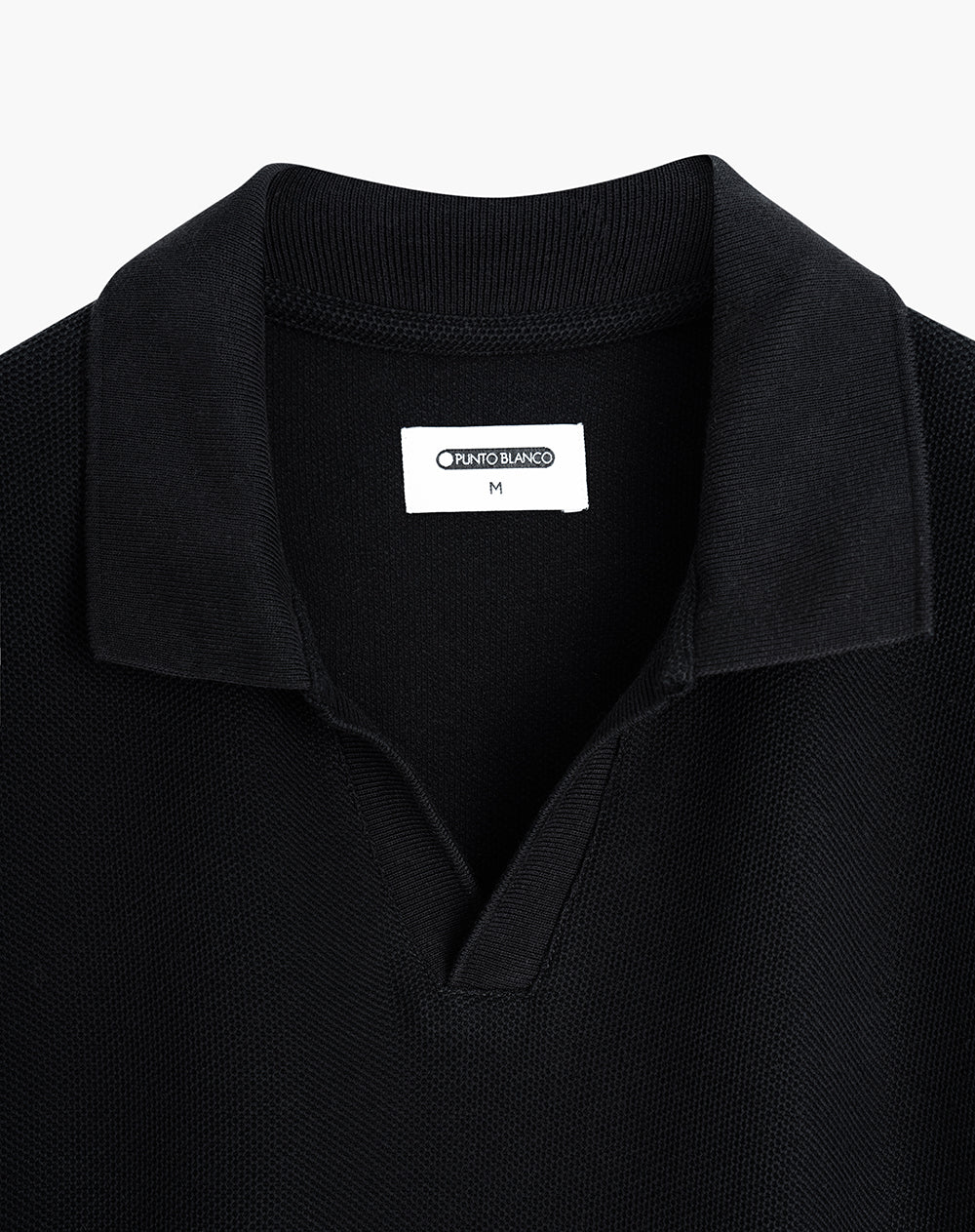 Polo regular fit algodón negra hombre