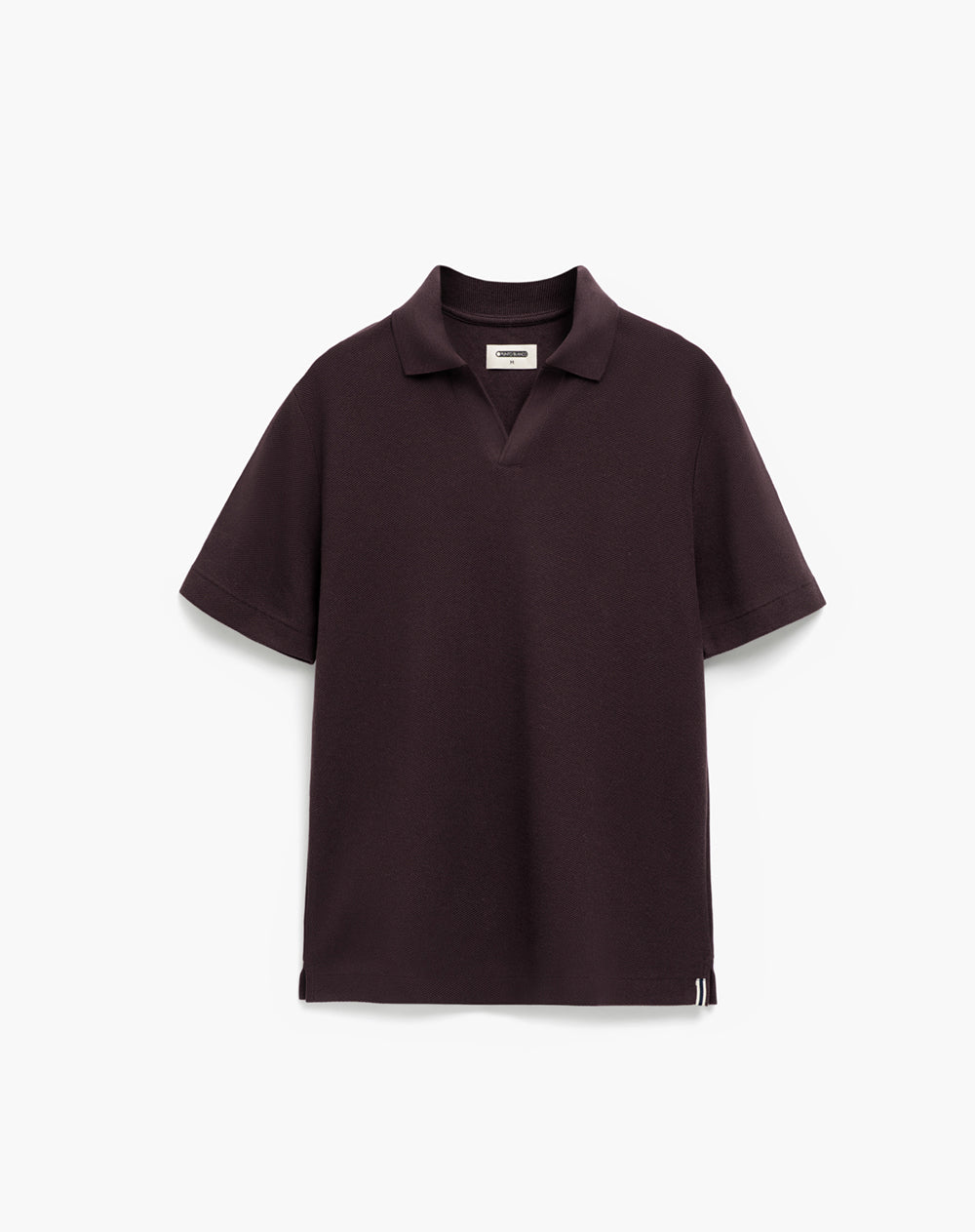 Polo regular algodón vinotinto hombre