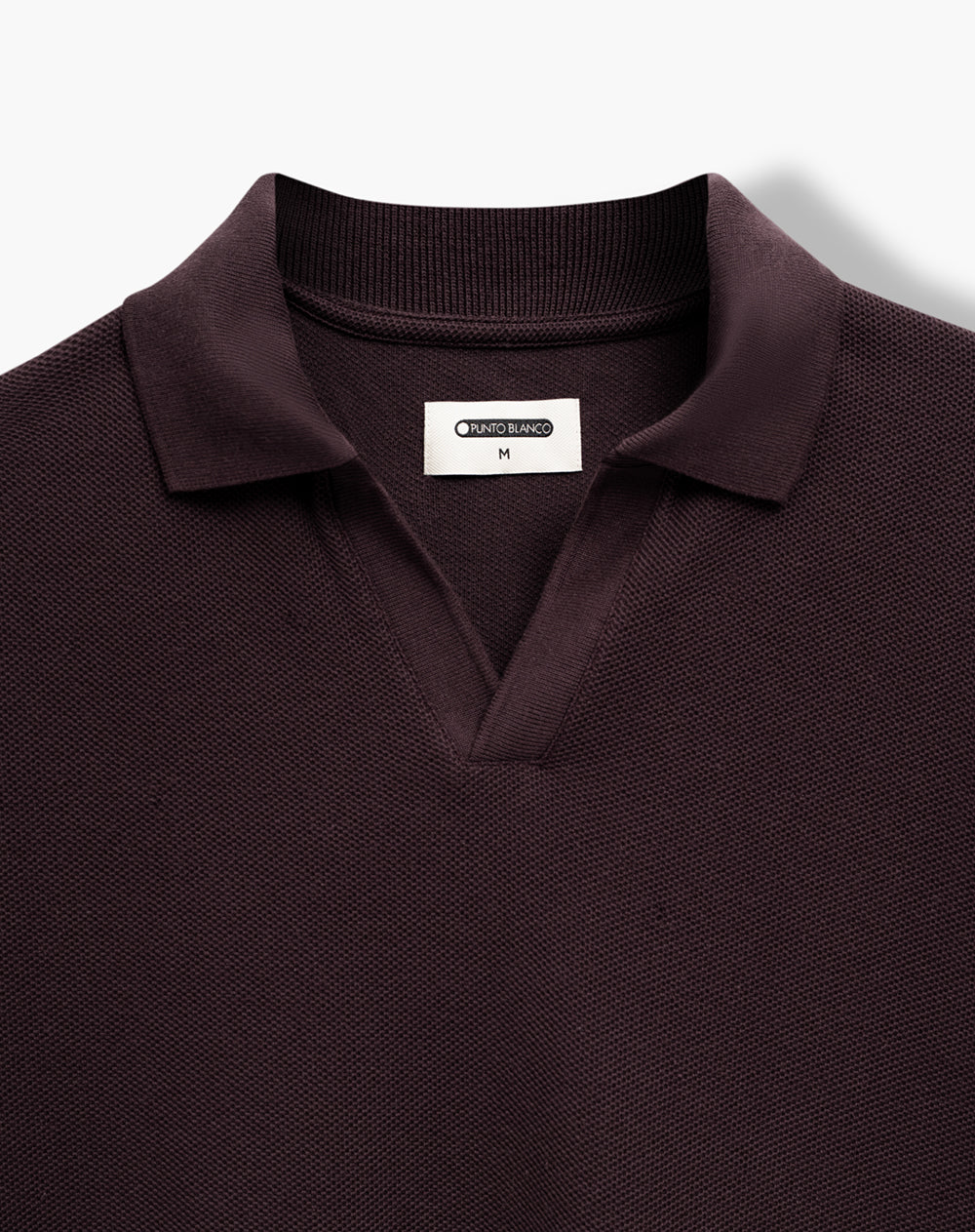 Polo regular algodón vinotinto hombre