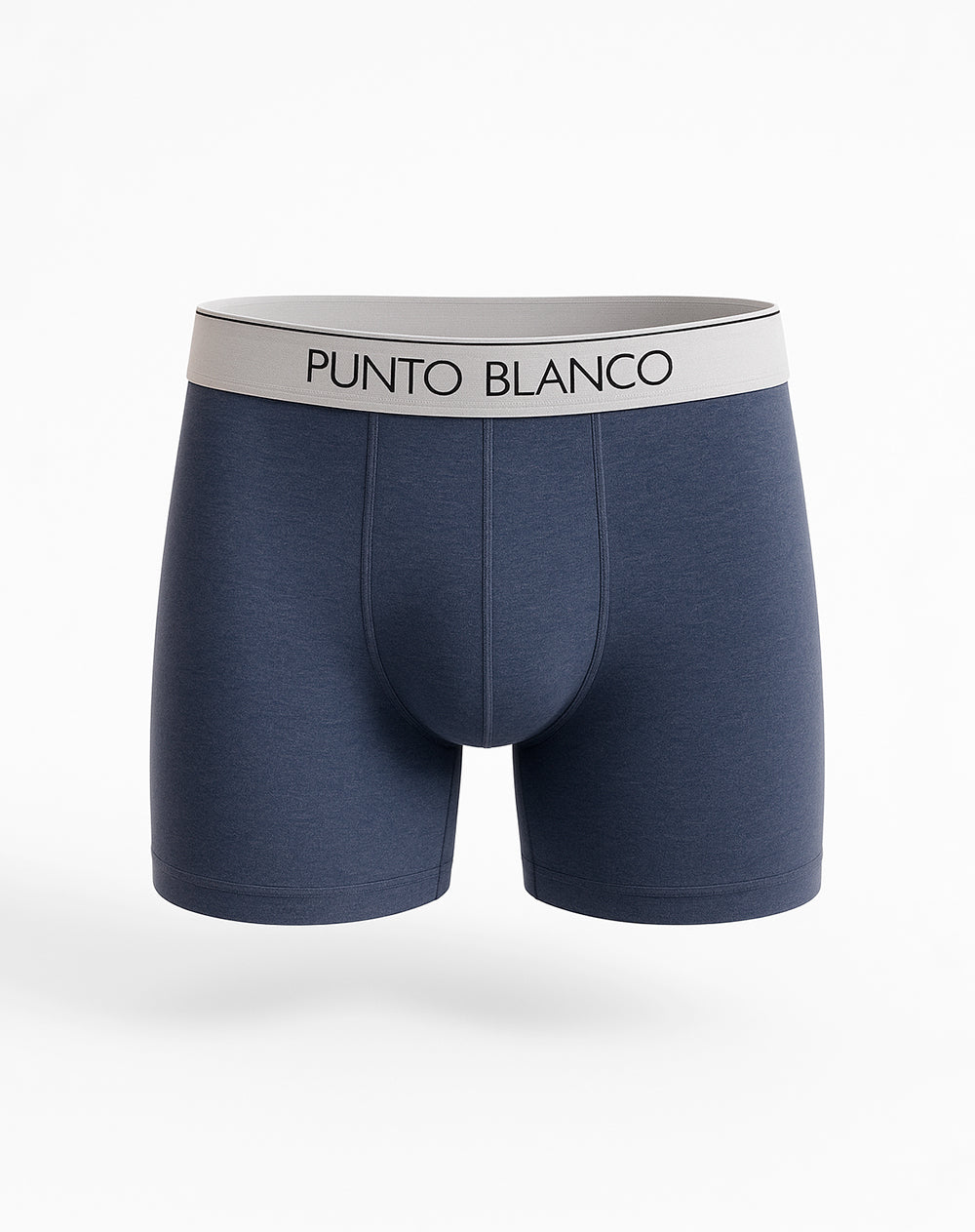 Bóxer Medio Azul Oscuro Jaspe Ajuste Cómodo y Algodón Sostenible