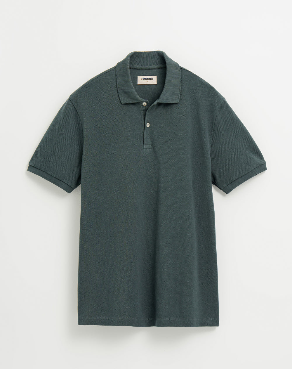 Polo regular algodón verde hombre