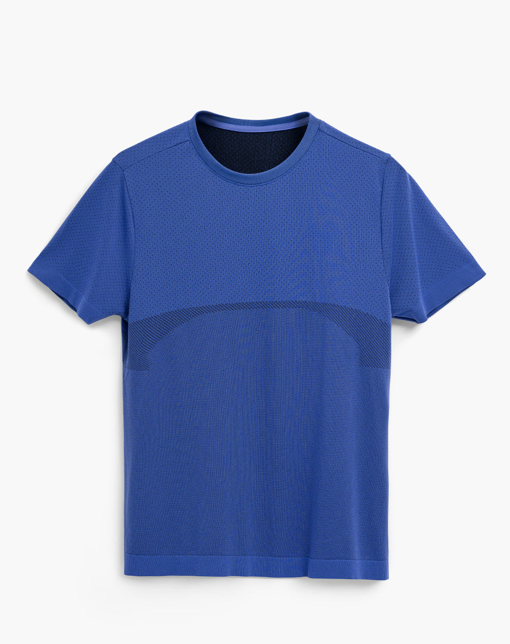 Camiseta deportiva antibacterial azul hombre
