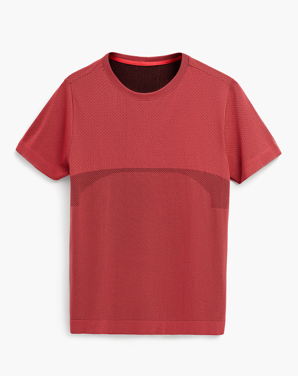 Camiseta deportiva antibacterial roja hombre