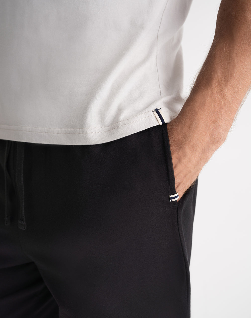 Camiseta + bermuda de pijama hombre algodón surtida