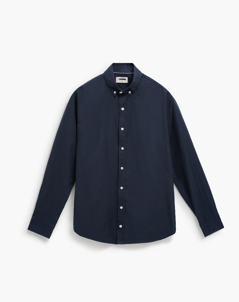 Camisa regular fit manga larga azul