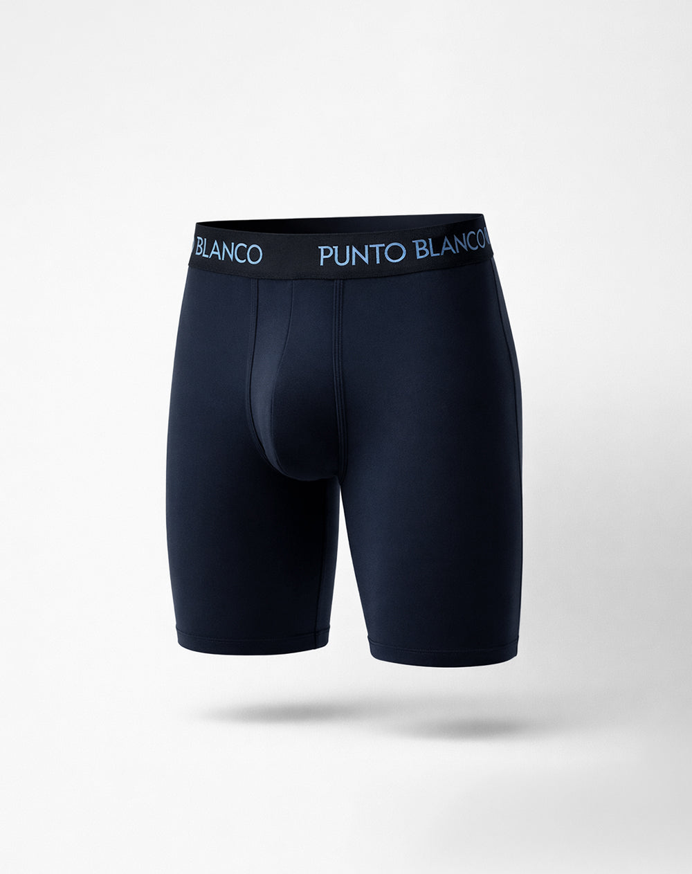 Bóxer deportivo largo microfibra azul