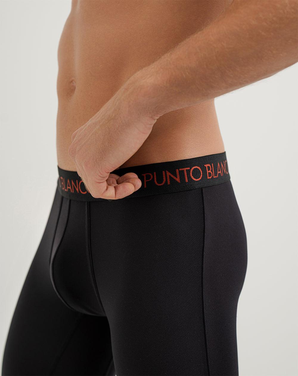 Bóxer deportivo largo microfibra negro