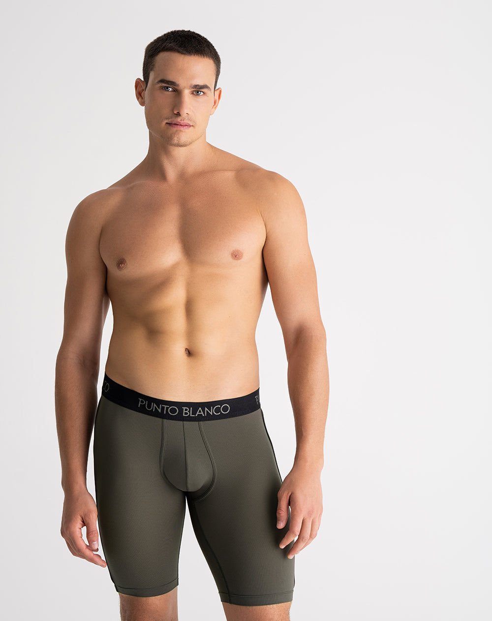 Bóxer deportivo largo microfibra verde