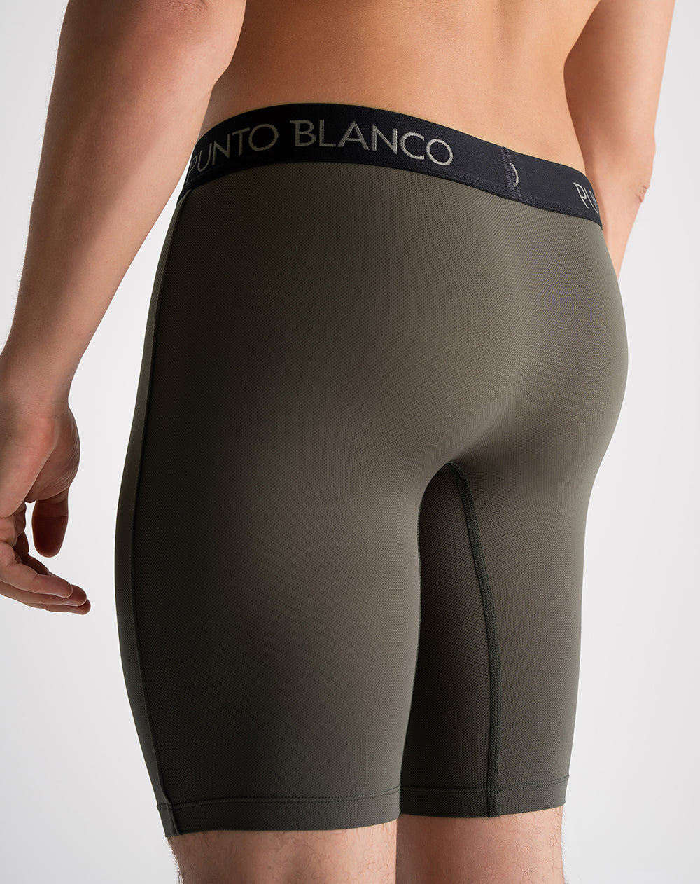 Bóxer deportivo largo microfibra verde