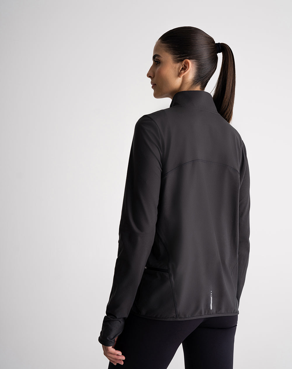 Camibuzo deportivo secado rápido negro mujer