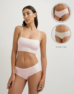 Panty cachetero seamless x2unds surtido