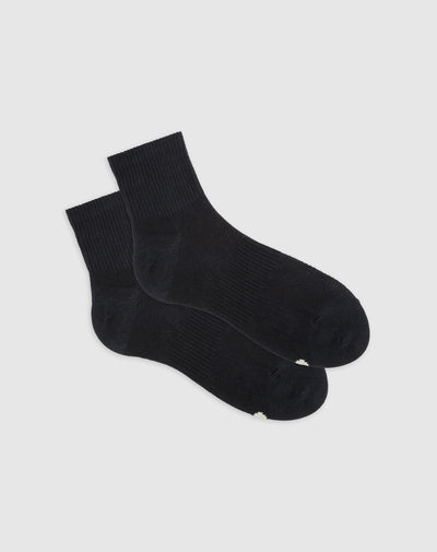 Medias deportivas hombre tobilleras algodón negras