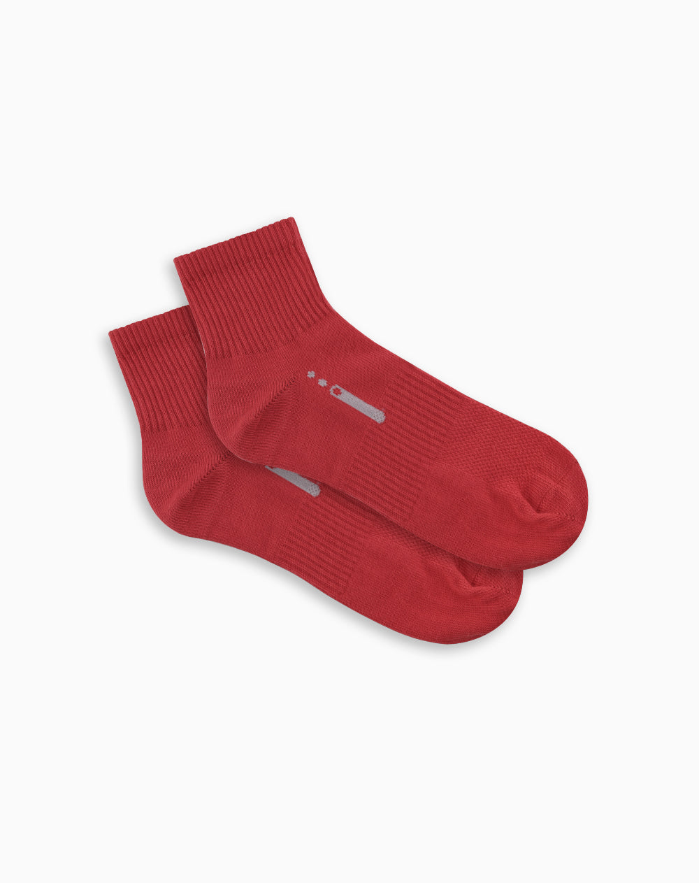 Medias deportivas hombre tobilleras algodón rojas