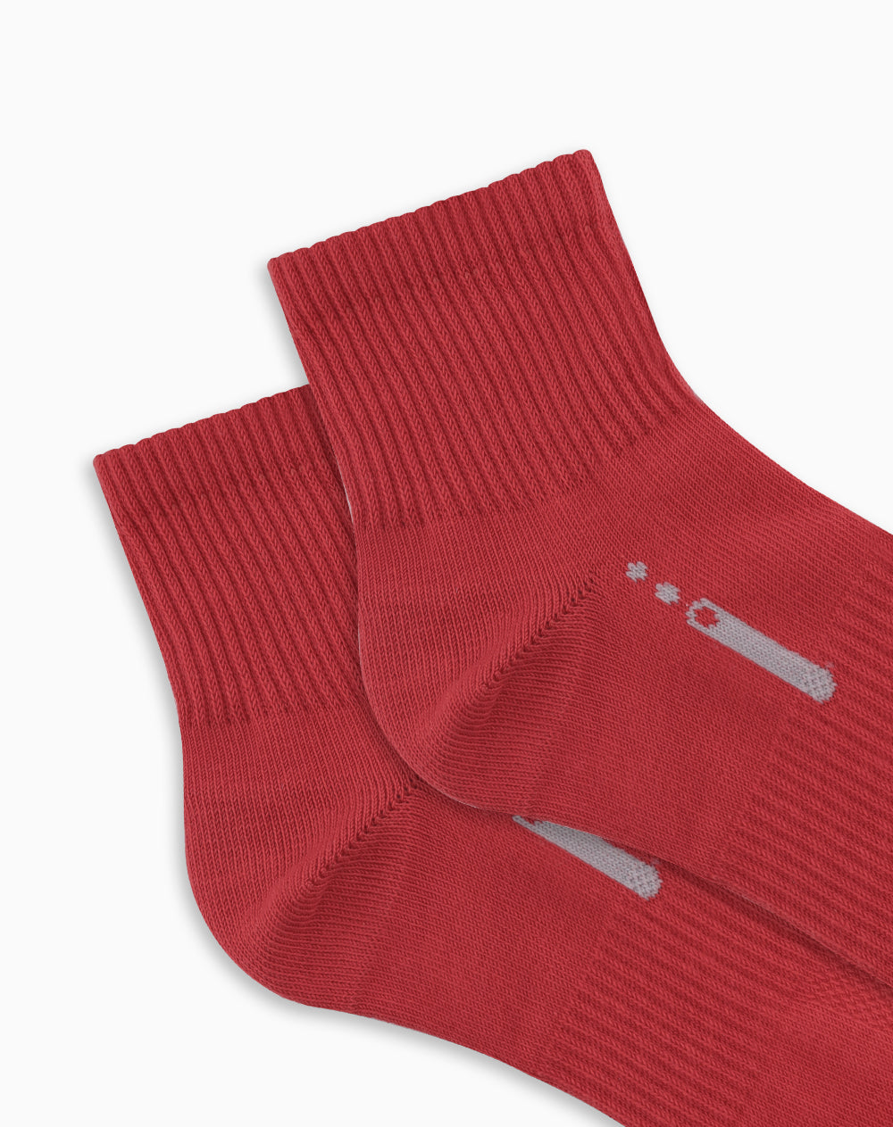 Medias deportivas hombre tobilleras algodón rojas