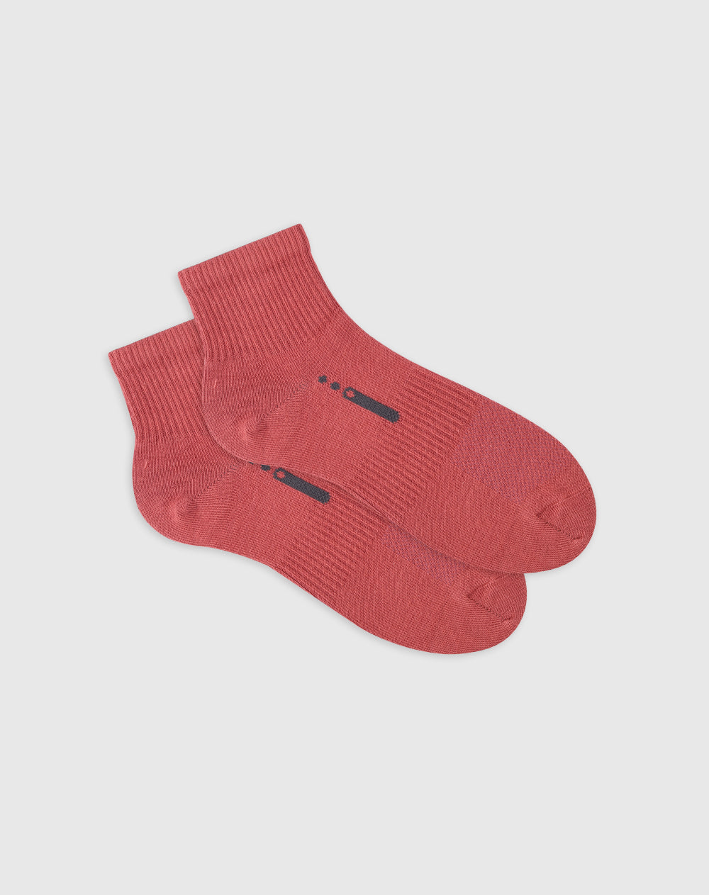 Medias deportivas hombre tobilleras en algodón terracota