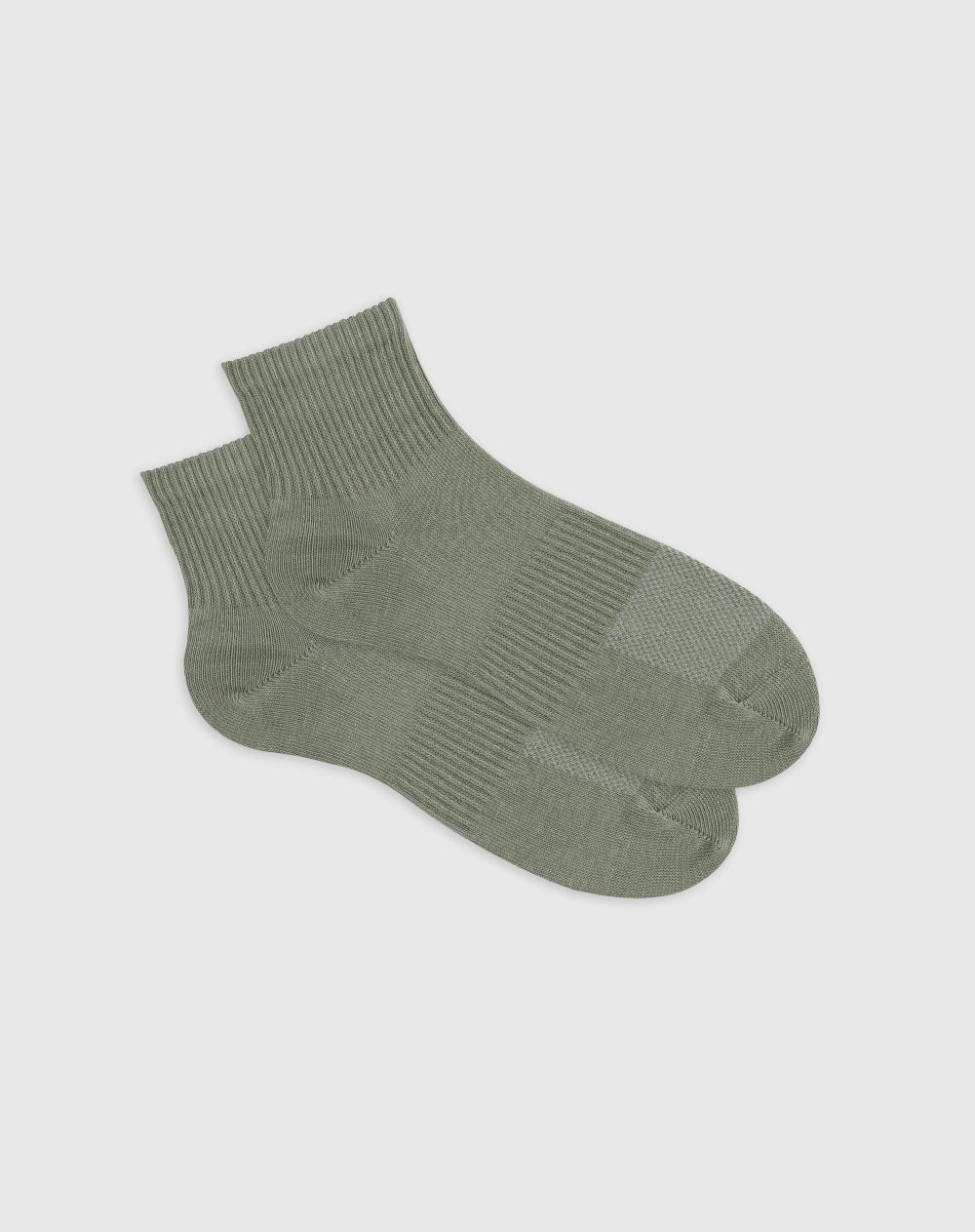 Medias deportivas hombre tobilleras en algodón verdes