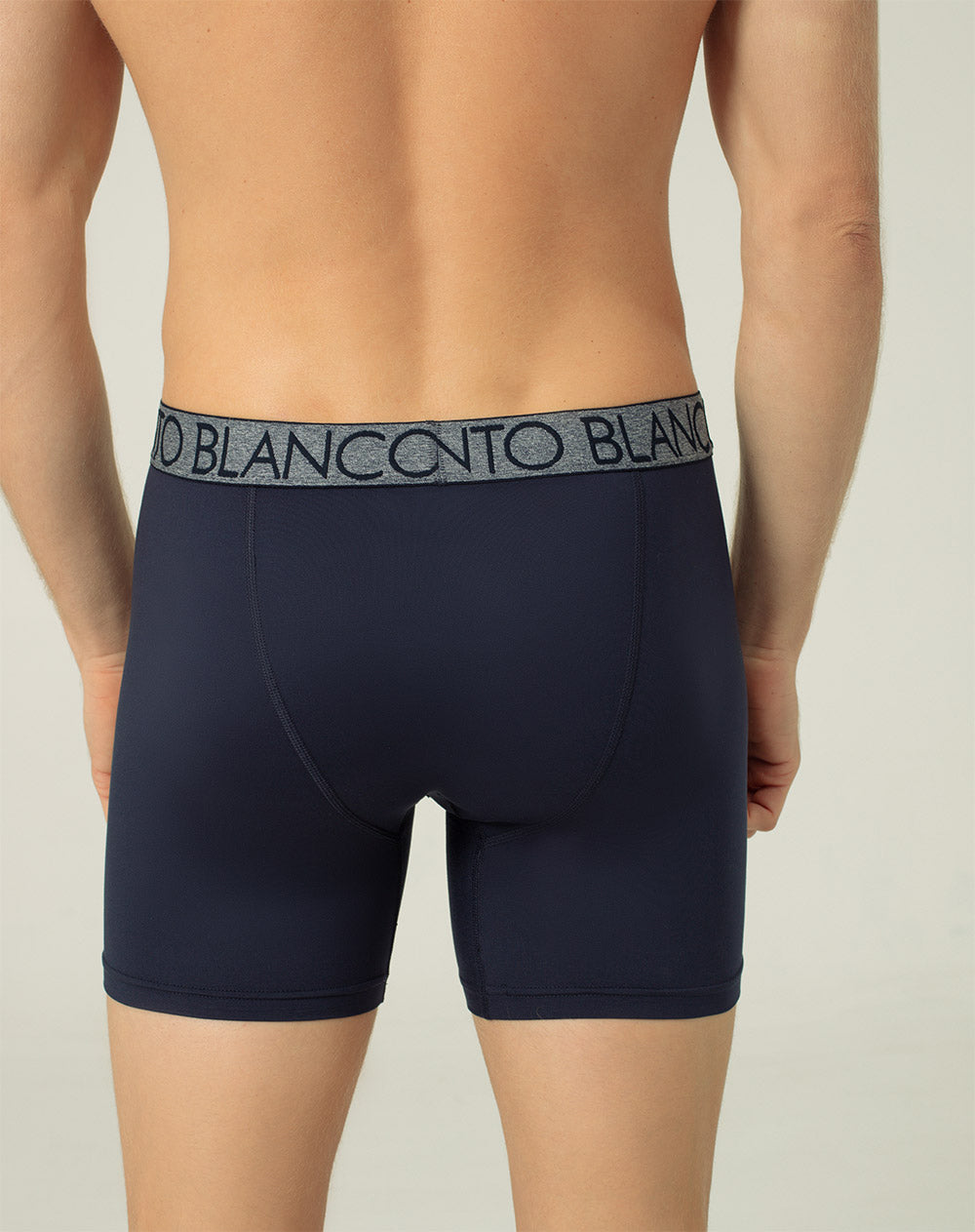 Bóxer deportivo medio microfibra azul