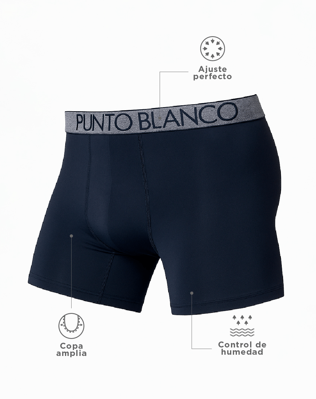 Microfibra Ropa Interior Hombre Punto Blanco Ver Hombres En Boxer
