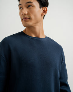 Camibuzo regular algodón azul hombre