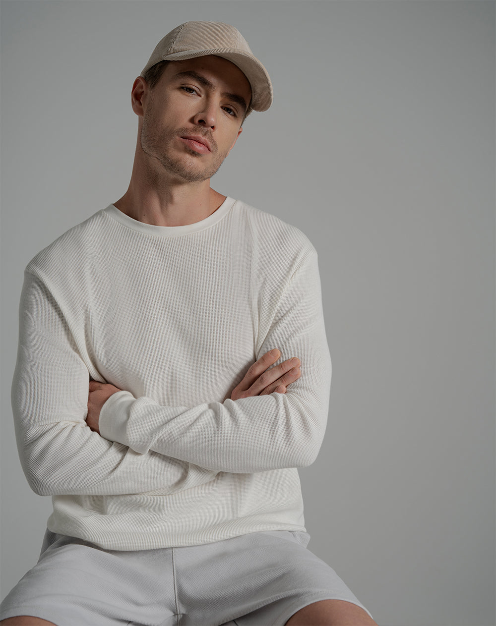 Camiseta Regular Fit Manga Larga Habana Punto Blanco