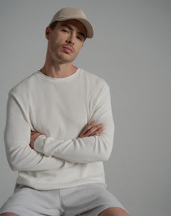 Camibuzo regular algodón habano hombre