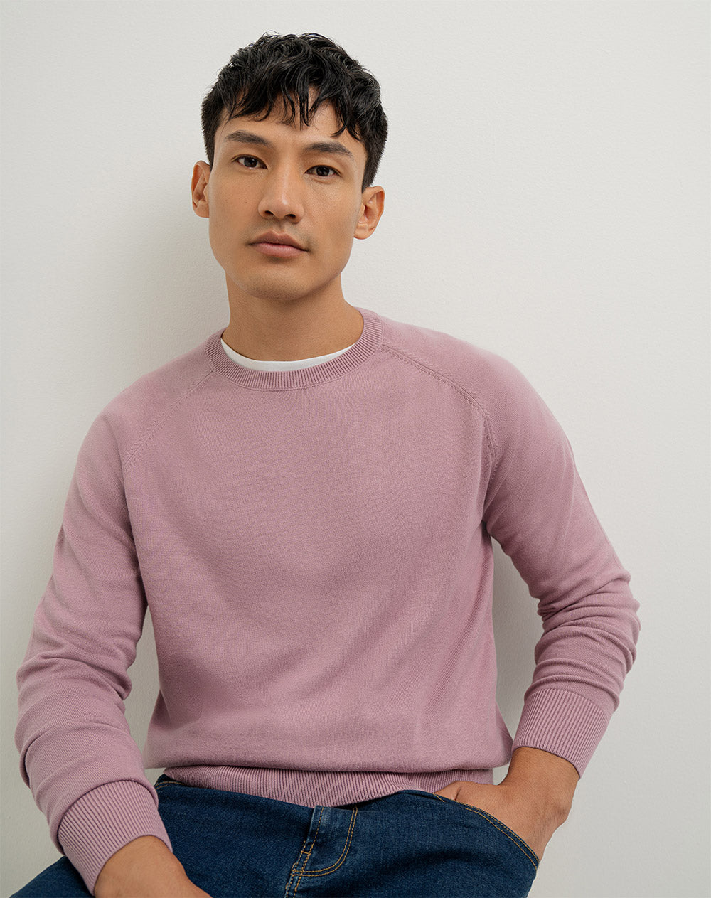 Outfits Sueter Color Rosa Palo Mezclilla Outfits Con Chamarra Rosa